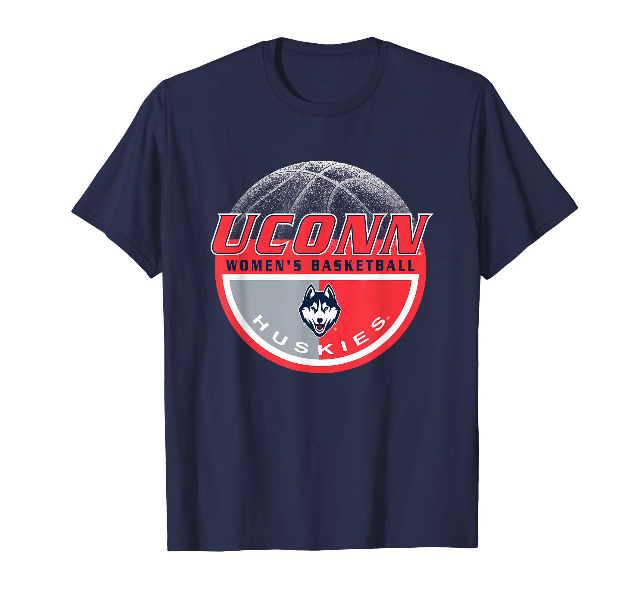 Elite Authentics Connecticut Huskies Women's Basketball T-Shirt, Navy Blue, Small