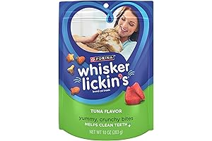 Purina Whisker Lickin's Cat Treats: Satisfying Crunch and Tuna Flavor to Delight Your Feline Friend