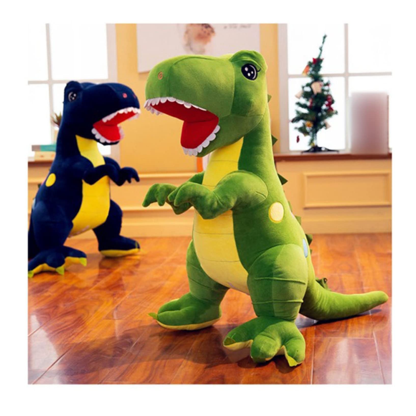 Amazon.co.jp: [ハウスXIN] 恐竜ぬいぐるみ 特大 ブルー 恐竜 60cm お