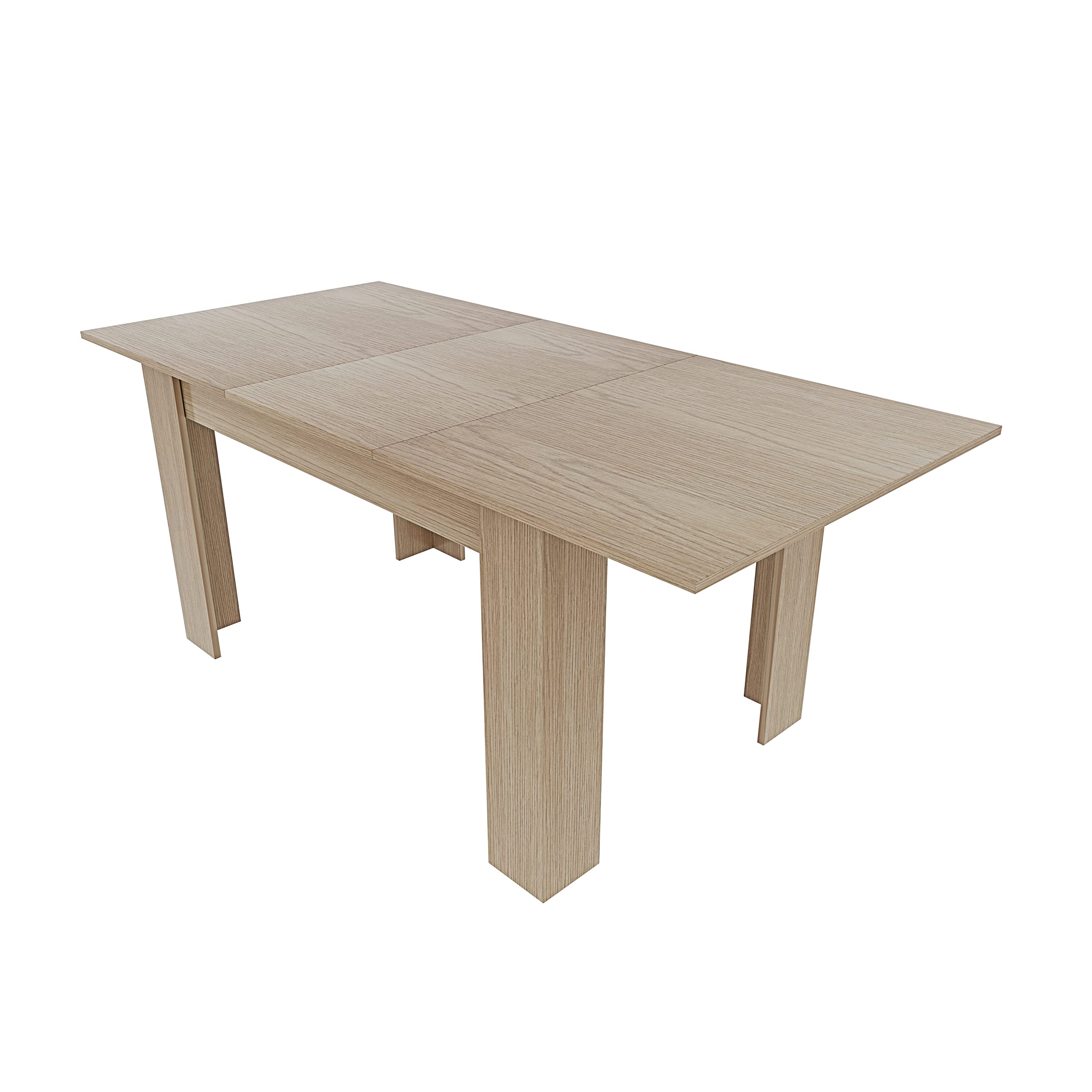 Bricozone Tavolo Da Pranzo Allungabile Elegante E Funzionale Estensibile Da 140 A 190 Cm Fino A 6 Persone Struttura Robusta Melaminico Guide Scorrevoli In Metallo Perfetto Per Cucina Soggiorno Rovere