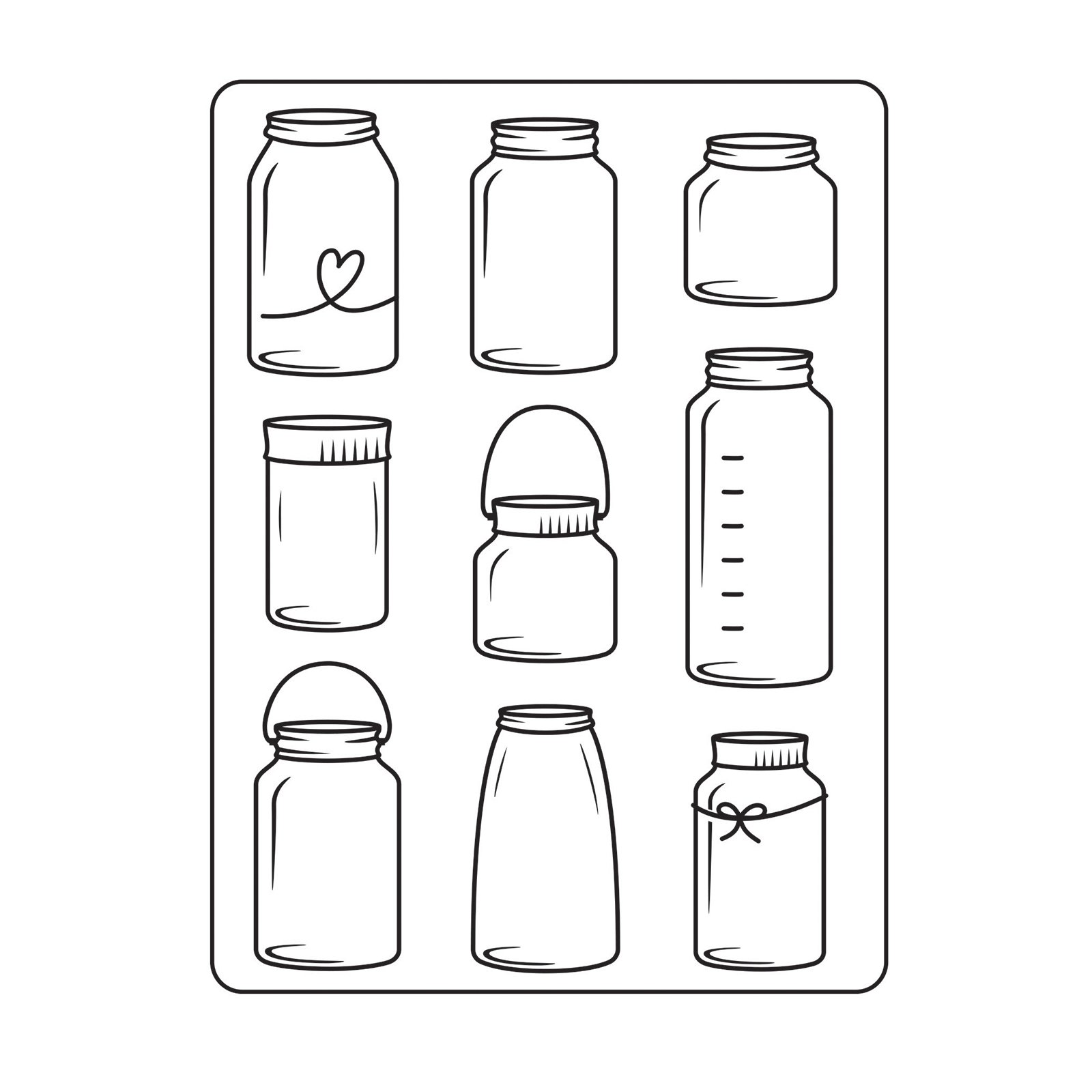 Vaessen Creative Embossing Folder Pots 5.75 x 4.21 inches - Embossing Folder for Card Making, Scrapbooking, Journaling - Reusable - Precise Results - for Embossing and Die-Cutting Machines