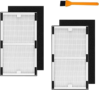 Idylis Idylis Air Purifier Filter C Replacement Set，2 Pack Hepa & 2 Carbon Filters Set for Idylis Air Purifiers IAP-10-280, IAP-10-200, Part # IAF-H-100C, IAFH100C