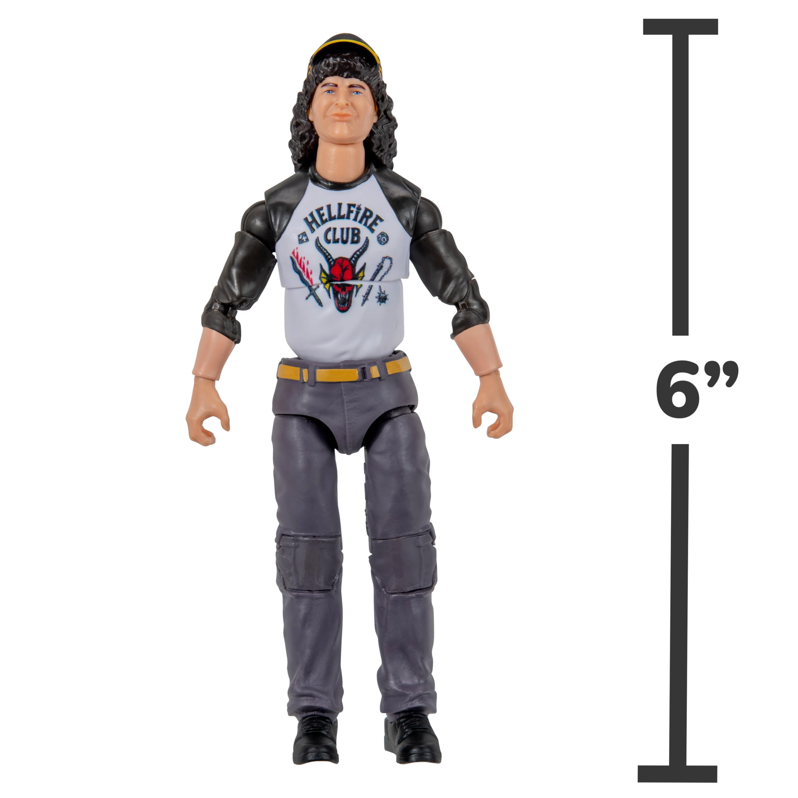 Jazwares Stranger Things - Figura Coleccionable de Dustin Henderson de Stranger Things al revés: Figura de 15 cm Muy Detallada con Ropa Suave y Accesorios únicos.