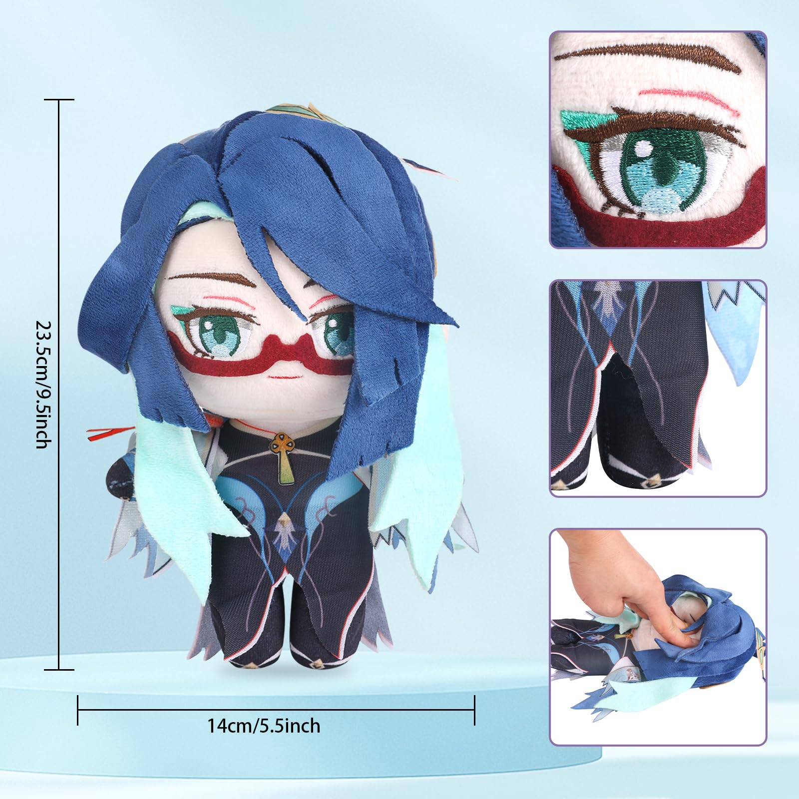 UTIEHD Genshin Impact Personaggio Peluche, Peluche Pupazzo, Accessori Peluche per Costume per i Fan (Xianyun)