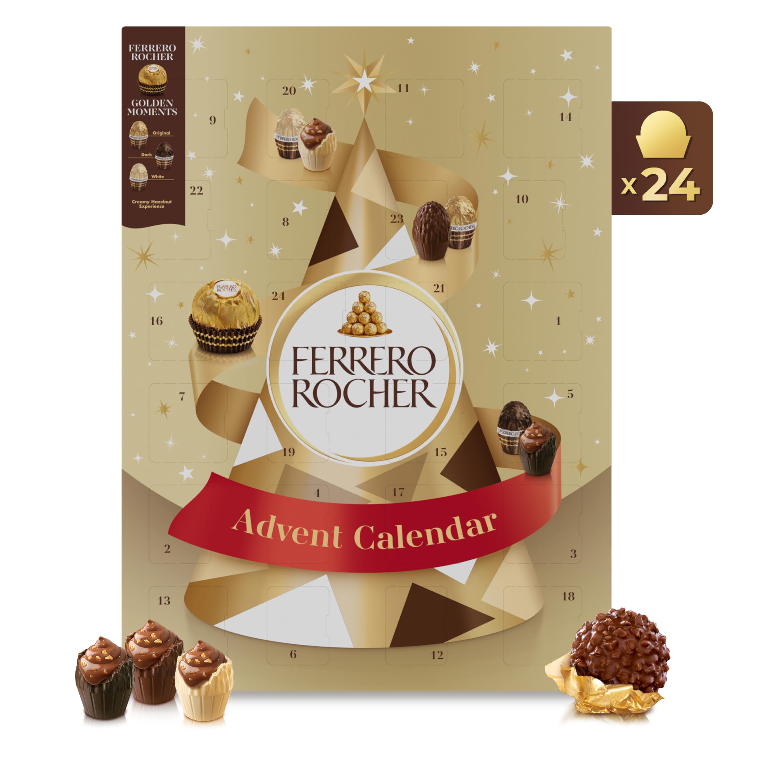 Calendario de Adviento Ferrero Rocher Golden Moments 258 gramos