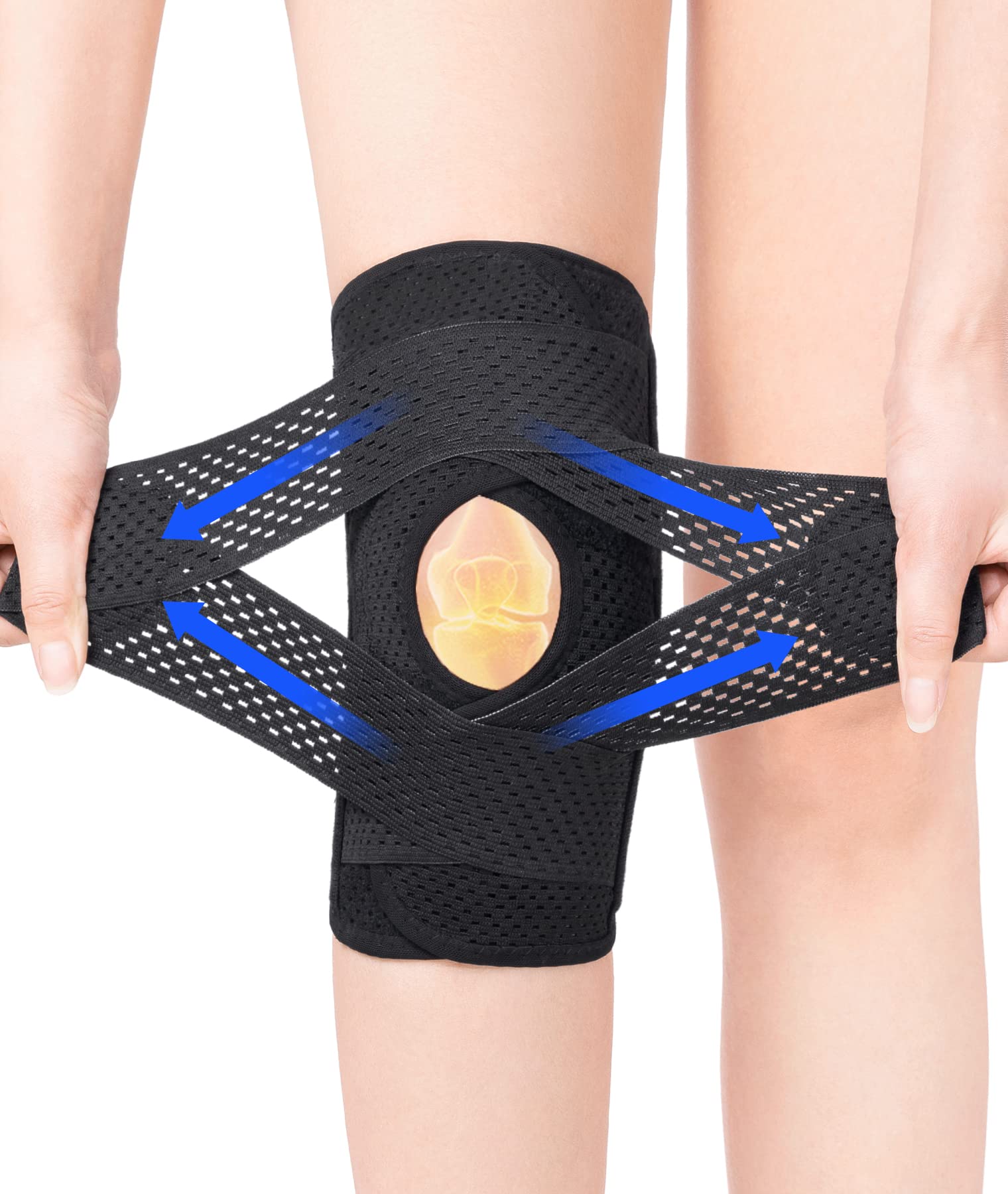 Buy Knee Brace with Side Stabilizers for Meniscus Tear Knee Pain