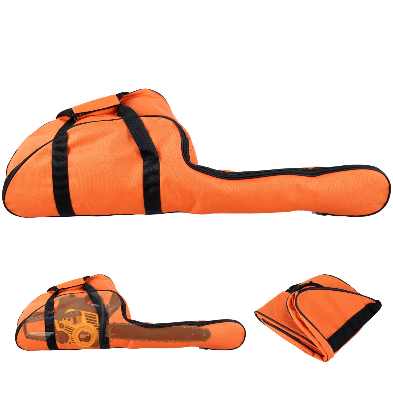 Kuphy Chainsaw Bag, 16inch Waterproof Chainsaw Carrying Case, Oxford Cloth Woodworking Tool Bag, Portable Chainsaw Protection Storage Bag, Chainsaw Container for 16inch Chainsaws