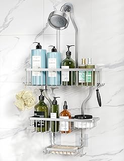 YASONIC Shower Caddy Hanging - Never Rust Shower Organizer - Aluminum Ov...