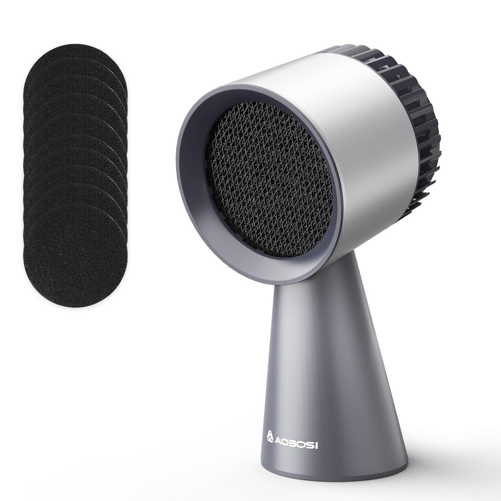 AAOBOSI Mini Dunstabzugshaube,Tragbare Abzugshaube mit Austauschbarem Filter,Mobile Abzugshaube mit 3 Geschwindigkeiten,Desktop Dunstabzugshaube für BBQ,Kochen,Hot Pot,Camping,Wohnmobil,Küche,Wohnung