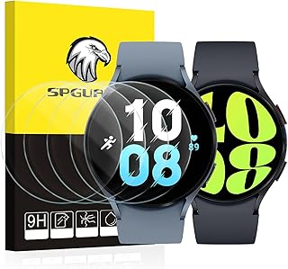 [4 Pack] Galaxy Watch 6 44mm Screen Protector & Galaxy Watch 5 44mm/ Watch 4 44mm Screen Protector,Tempered Glass Protectors Accessories for Samsung Watch 6/5/4 44mm (NOT for Others Models)