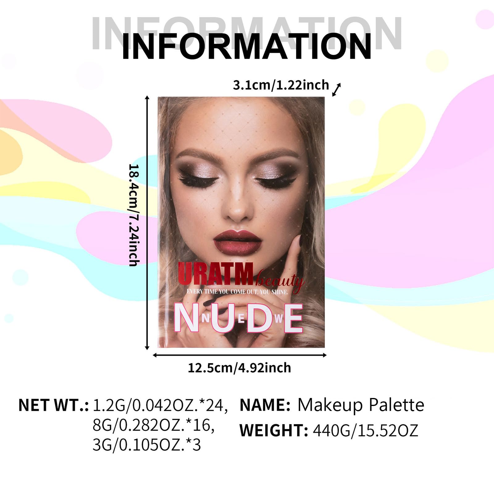 Kit Trucco Tutto in Uno Set Trucco Completo, Palette da 24 Ombretti, 6 Illuminanti, 6 Fard, 7 Contorni, Set Cosmetico Impermeabile a Lunga Durata e Facile da Applicare per un Look Perfetto