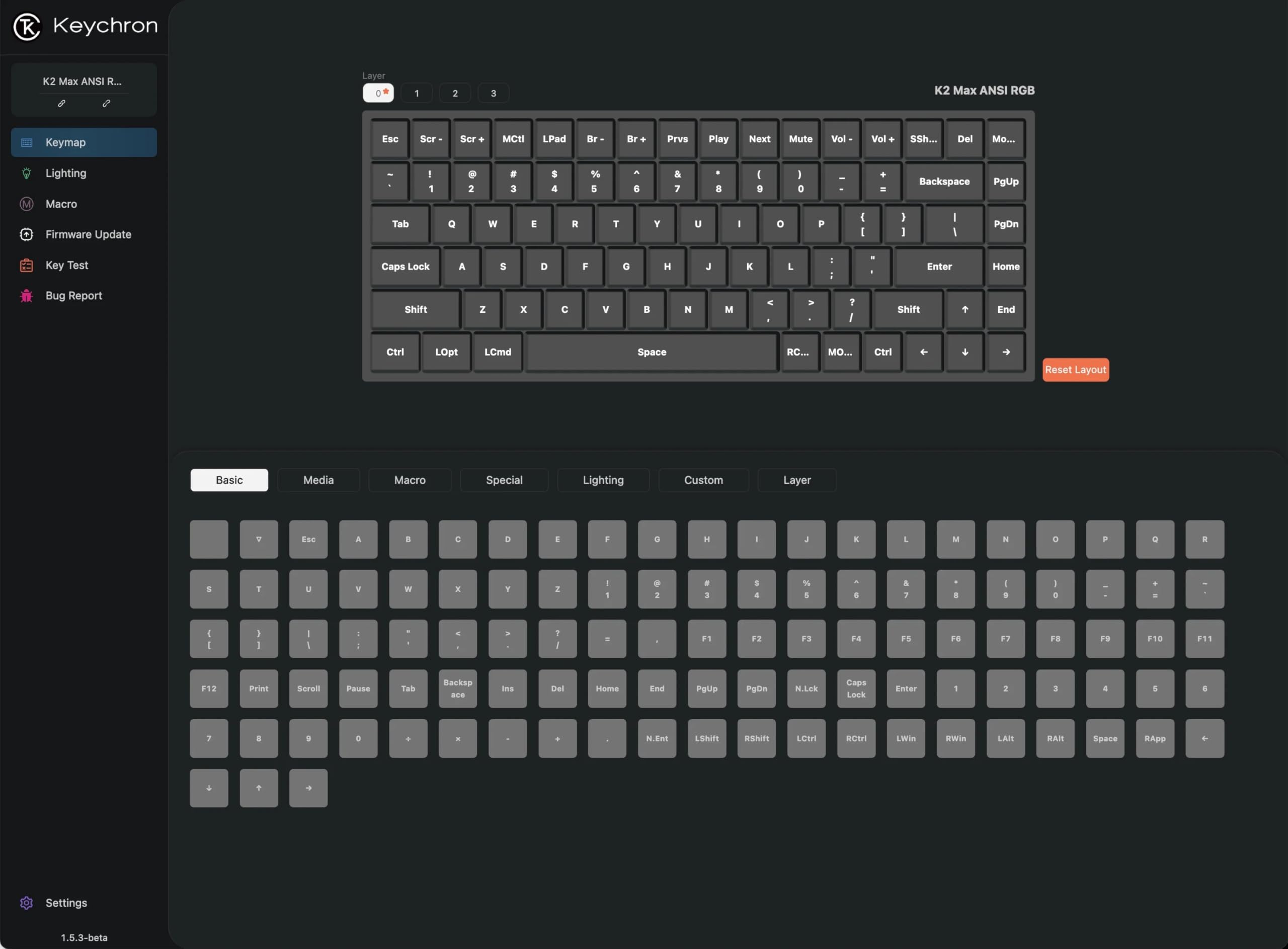 Keychron K2 MAX Tastiera meccanica wireless, 2,4 GHz/Bluetooth/USB-C, RGB, QMK/VIA, Telaio in Alluminio, Macro programmabili, PBT Keycaps, Per Mac Windows, Super Red Switch