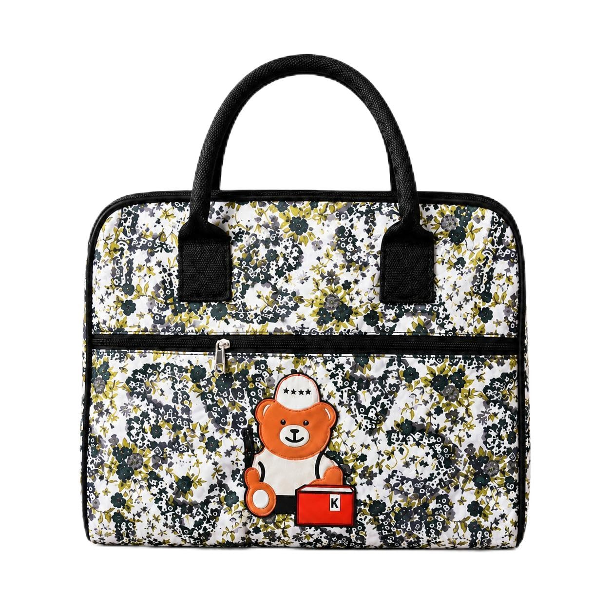 yunicron max Women's Premium Floral Travel Organizer Bag/Multipurpose Travel Storage Handbag with Zipper Closure/Kids Diaper Bag/Women Handbag-picture-41