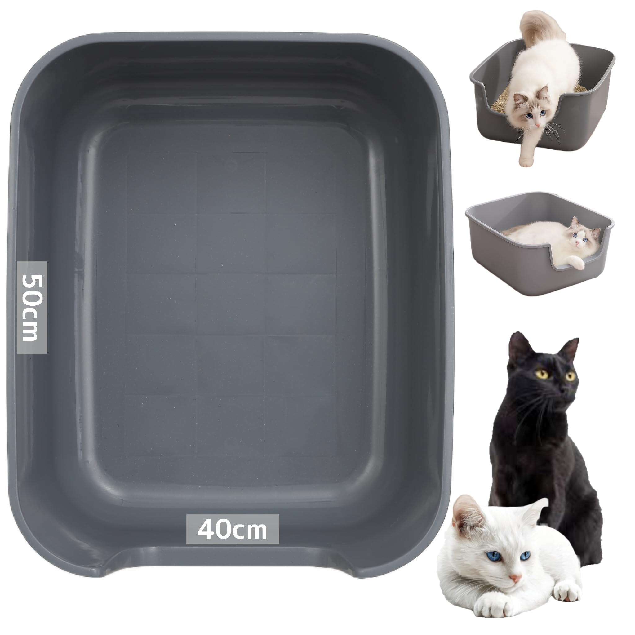 Amazon | Cat's Eye 猫 トイレ 大型 オシャレ かわいい シンプル 50×40