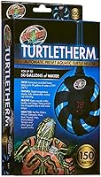 Zoo Med TurtleTherm 150W Automatic Aquatic Turtle Heater for Tanks Up to 50 Gallons – Preset Digital Safety