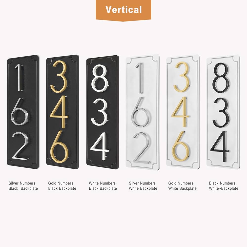 ROMAN SERIF House No. Letters For Address Signs And Plaques U2013 LETTERCUT