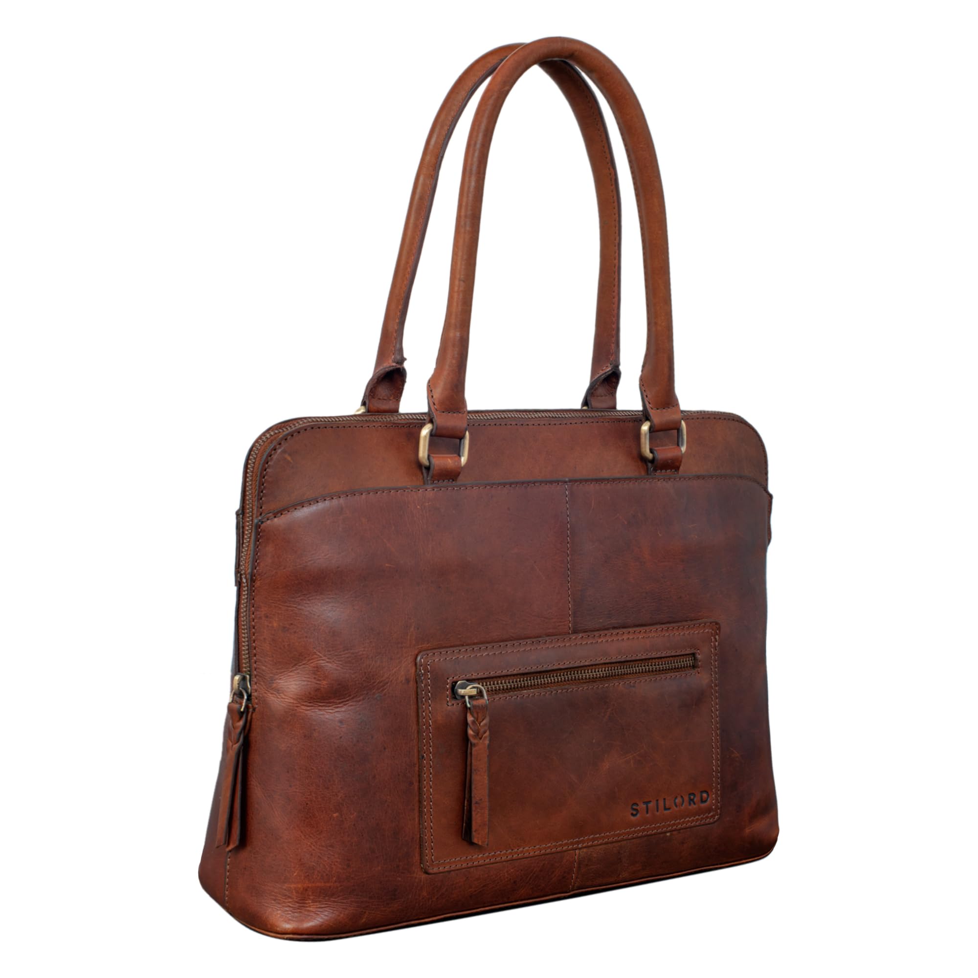 STILORD Lydia Business Handtasche – Damen Leder Aktentasche