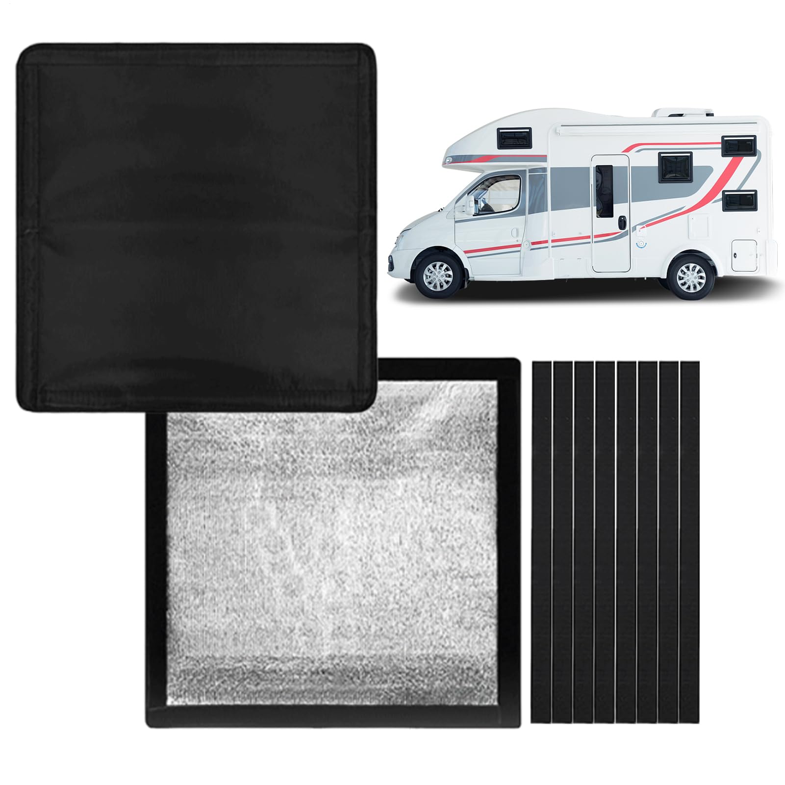 Cubierta aislante para ventilación de techo de autocaravana con bloqueo solar térmico 8