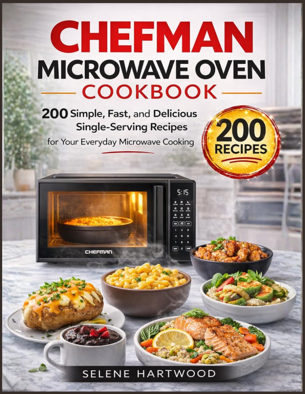 Chefman Microwave Oven Cookbook: 200 Simple, Fast, and Delicious Single-Serving Recipes for Your Everyday microwave cooking