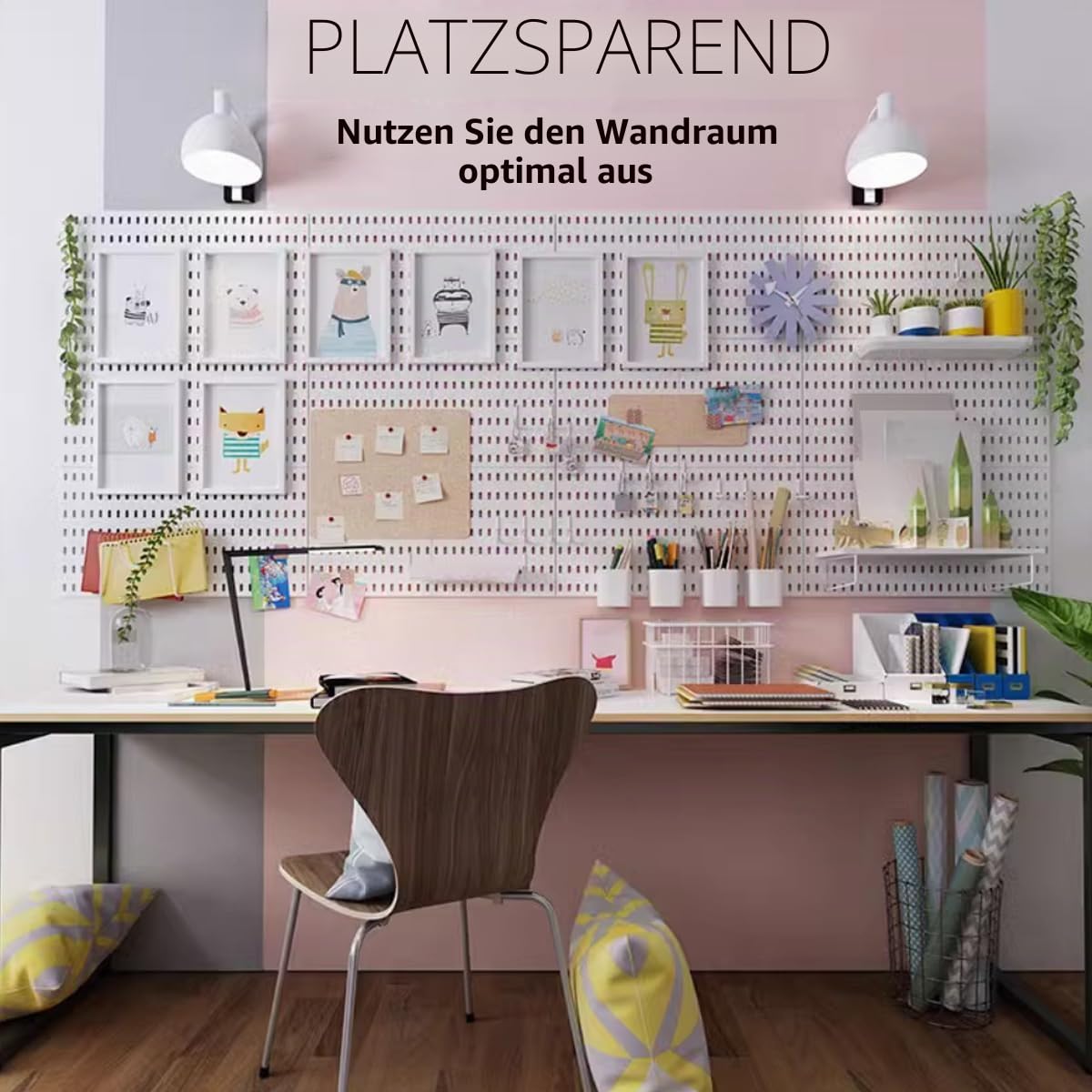 Werkzeuglochwand Stecktafel Kombinationsset Wandorganizer Lochwand