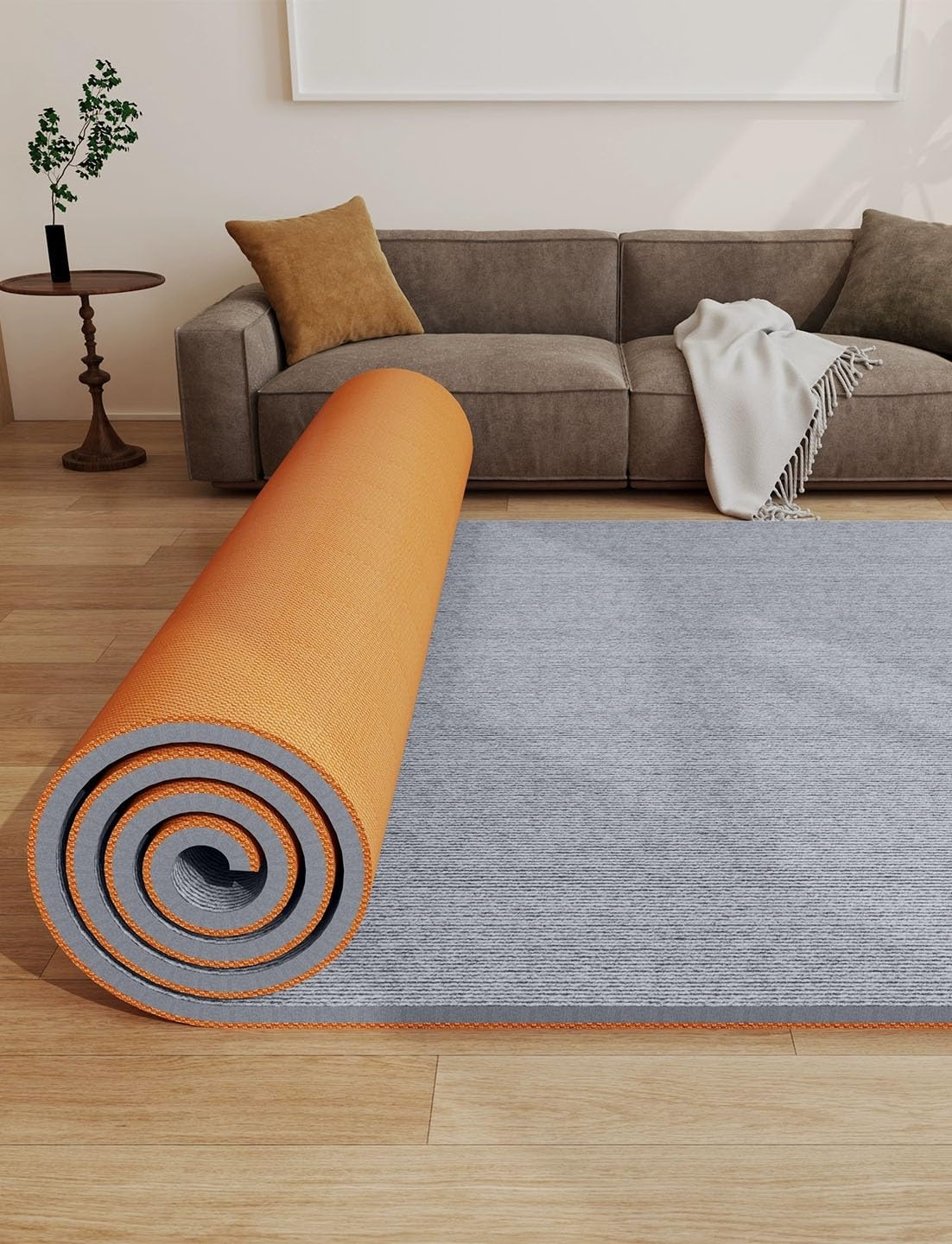 Alfombra insonorizada con almohadillas acústicas antideslizantes, lavable, reducción de ruido, para sala de estar y pasillos