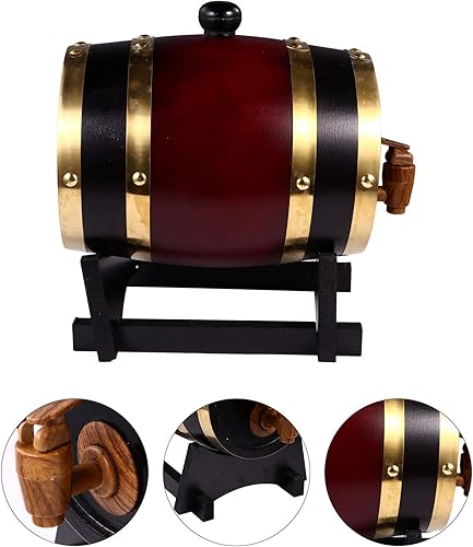 Miniatura 6 de Cabilock 1 unid Set de madera maciza barril de vino decantador de whisky cubo de madera barriles de madera para decoración de cerveza madera