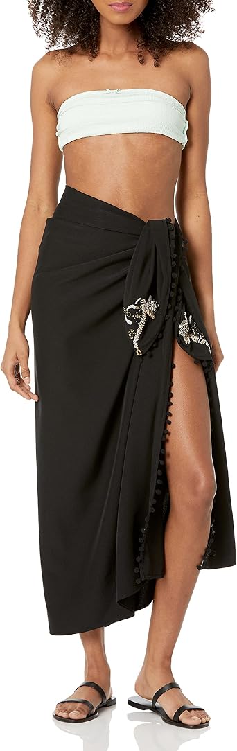 Front Crop Wrap Cover Up Top at Amazon 