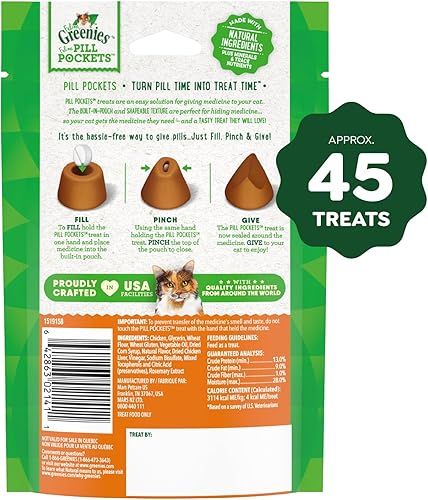 Miniatura 2 de FELINE GREENIES - Bolsas de pastillero naturales para gatos sabor a pollo