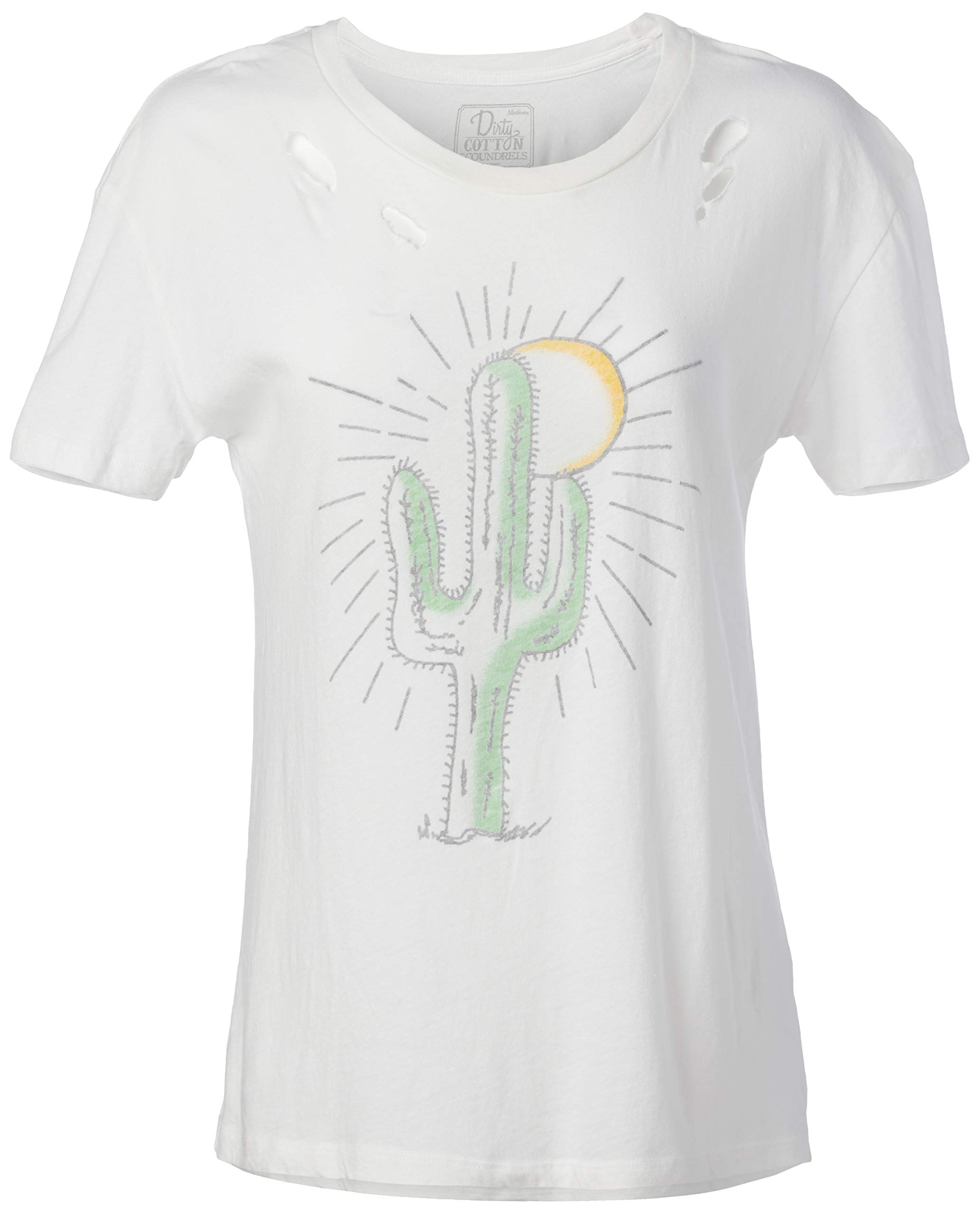Juniors Palm Springs Cactus Rays Graphic Tee