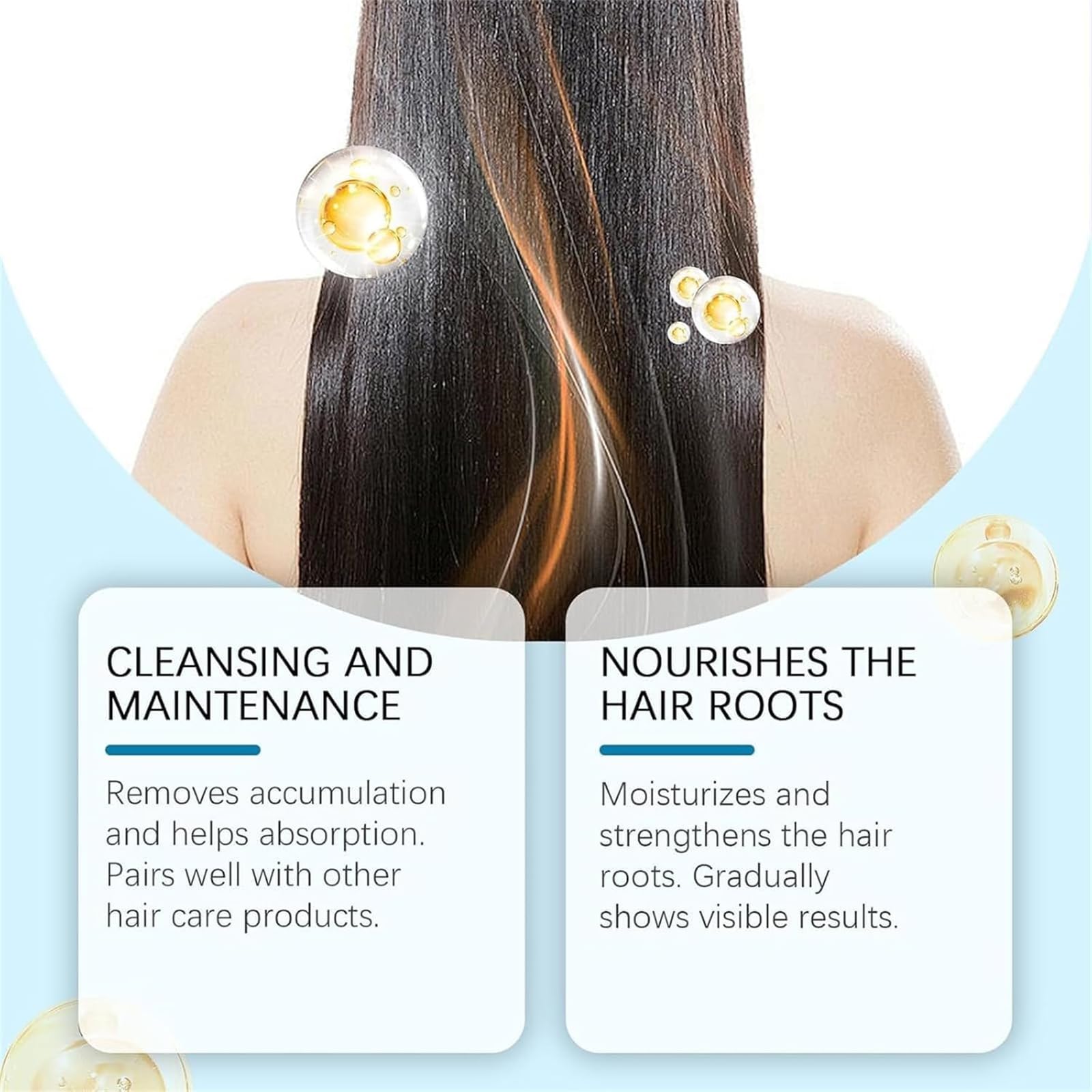 Foladrop Hair Ampoule sérum, rafraîchissement d'essence du cuir chevelu en feuillette, sérum de croissance des cheveux pour les pour la perte de cheveux et l'amincissement (3pcs)