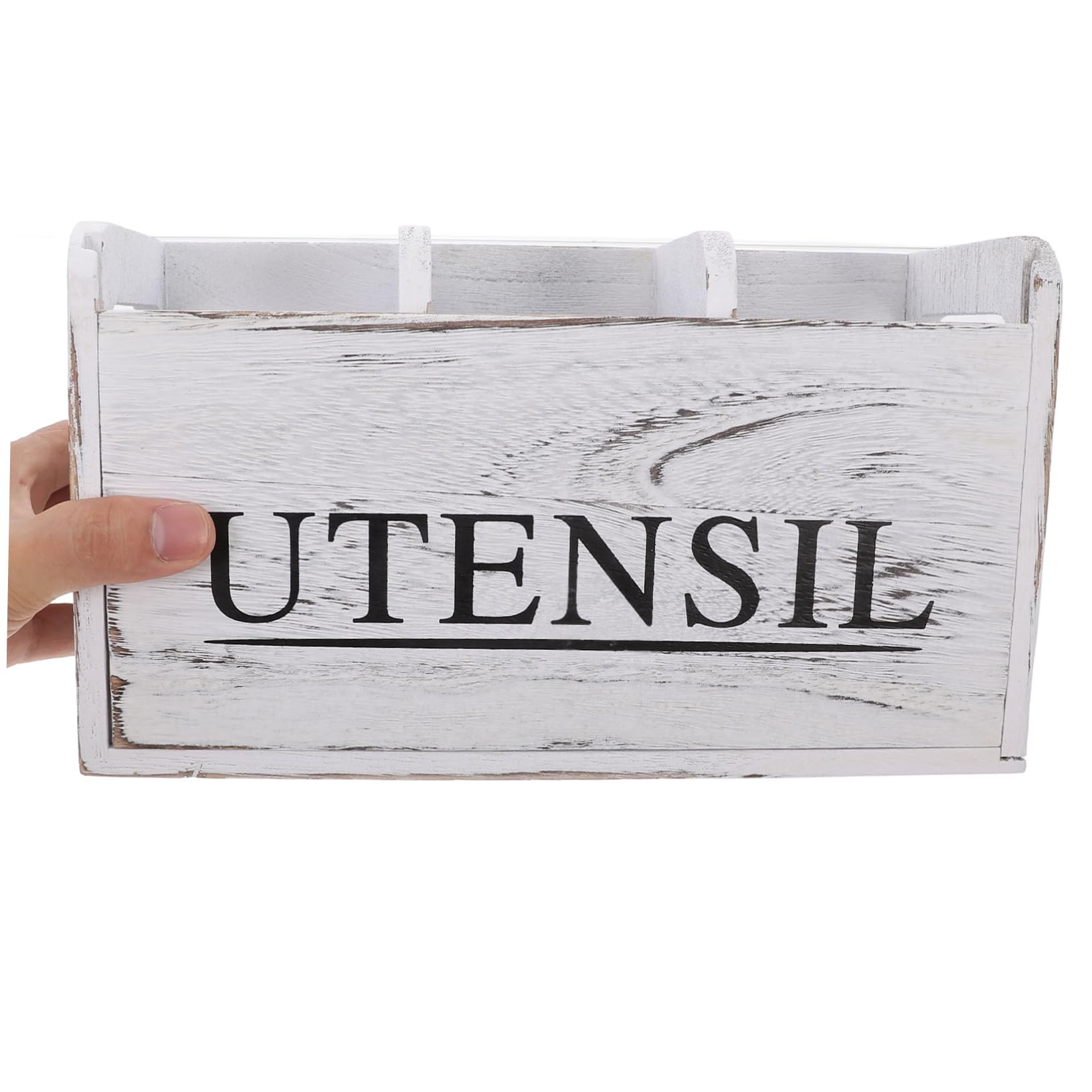 IMIKEYA Portautensili Legno Multifunzionale Con Scomparti Organizer Per Utensili Da Cucina e Decorazioni Per Casa Soluzione Pratica Per Scrivania e Cucina Facile Da Pulire e Assemblare