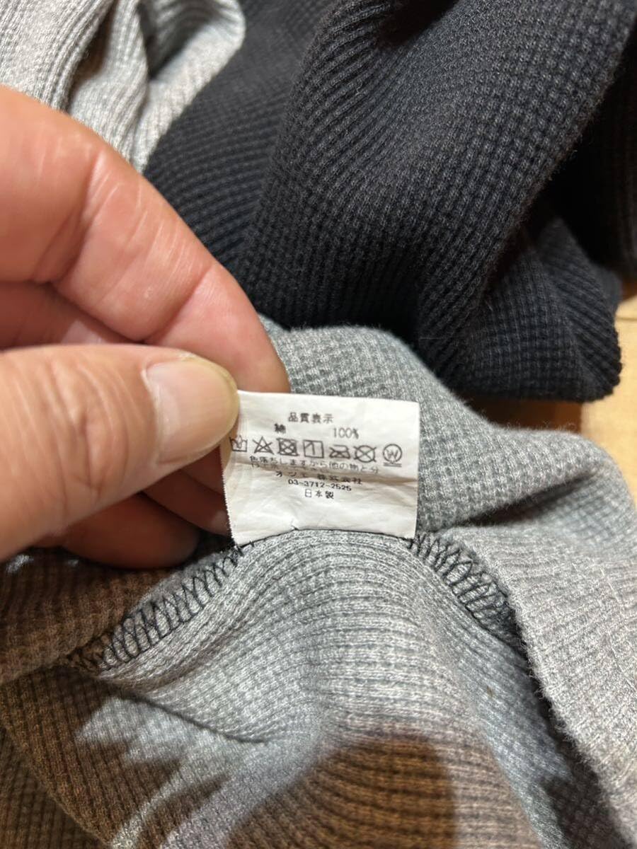 HUMAN MADE 長袖サーマル　グレー/ブラック HUMAN MADE サーマル長袖カットソー ブラック/グレー XL - メルカリ