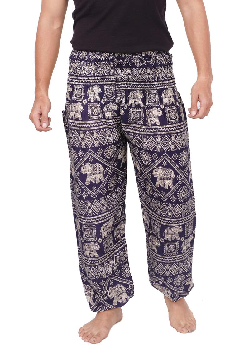 Banjamath® Mens Yoga Harem Lounge Boho Parachute Loose Baggy Pants