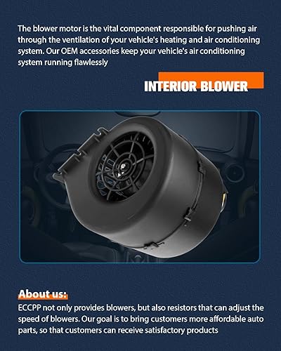 Miniatura 6 de Motor de soplador de calentador de plástico ABS con jaula de ventilador ECCPP frontal para 008-A37C-42D008-A100-93D73R5522RD5-8835-0P