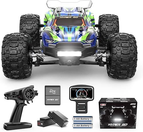 HYPER GO H14BM - Autos RC sin escobillas 114 para adultos rápidos de 50 mph, camiones RC 4WD Offroad impermeables, auto RC de alta velocidad