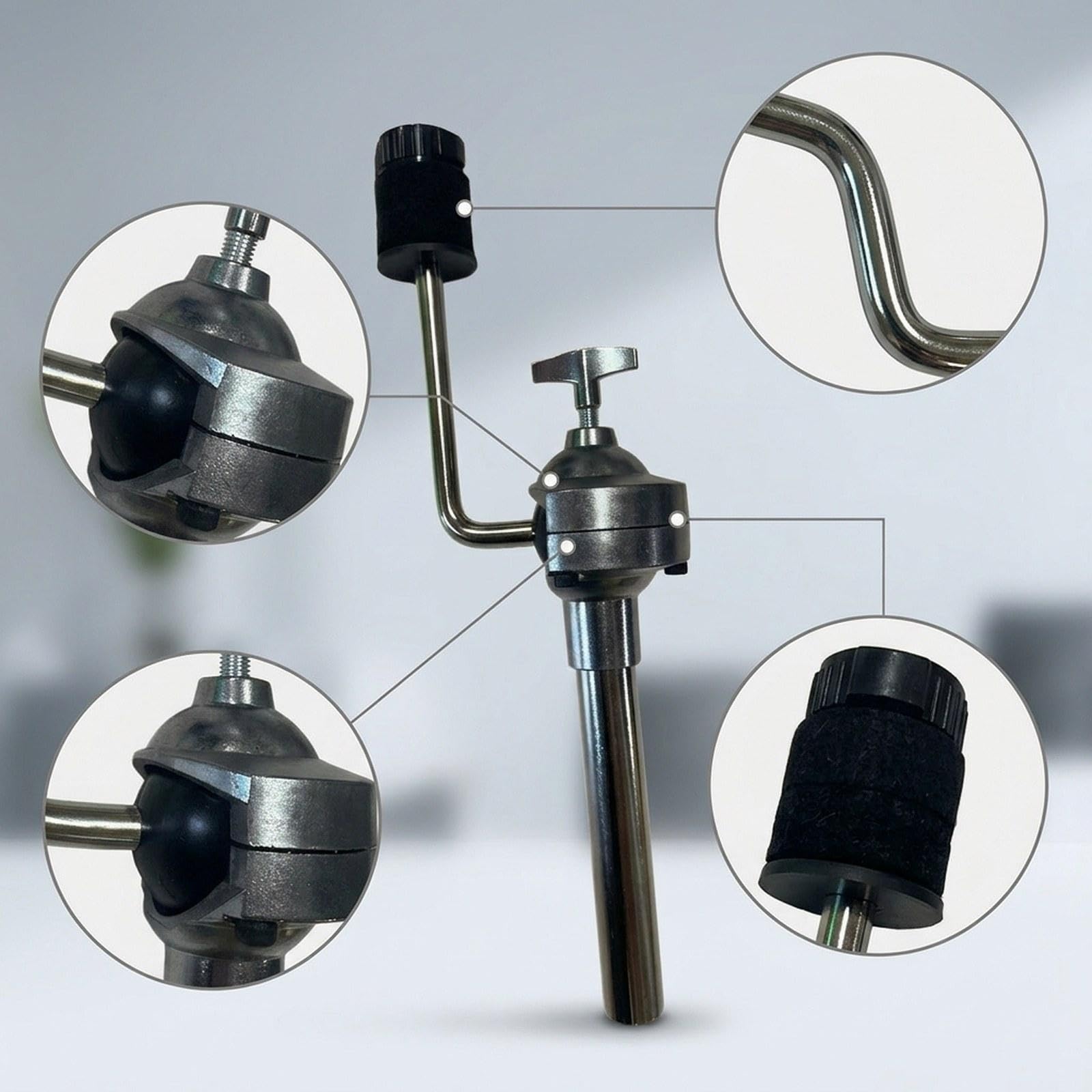 Supporto, Accessori, Fai da Te in Metallo, Sostituisce L'hardware di Montaggio per Strumenti a Percussione Tom, 23.6 Cm