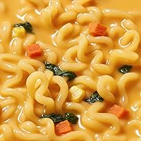 Vista 2 de Ramen con Queso - Ramen de Sopa de Cheddar Patada Suave, Cremoso y Sabroso Fideos Coreanos 3.92 oz (Paquete de 4)