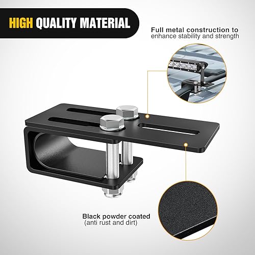 Miniatura 3 de Nilight Soporte de barra de luz LED antideslizante para SUV, todoterreno, vehículos con portaequipajes, color negro