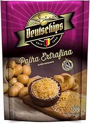 Batata Palha Extra Fina Deutschips 120G, Batata Frita Palha Extra Fina, Lilás