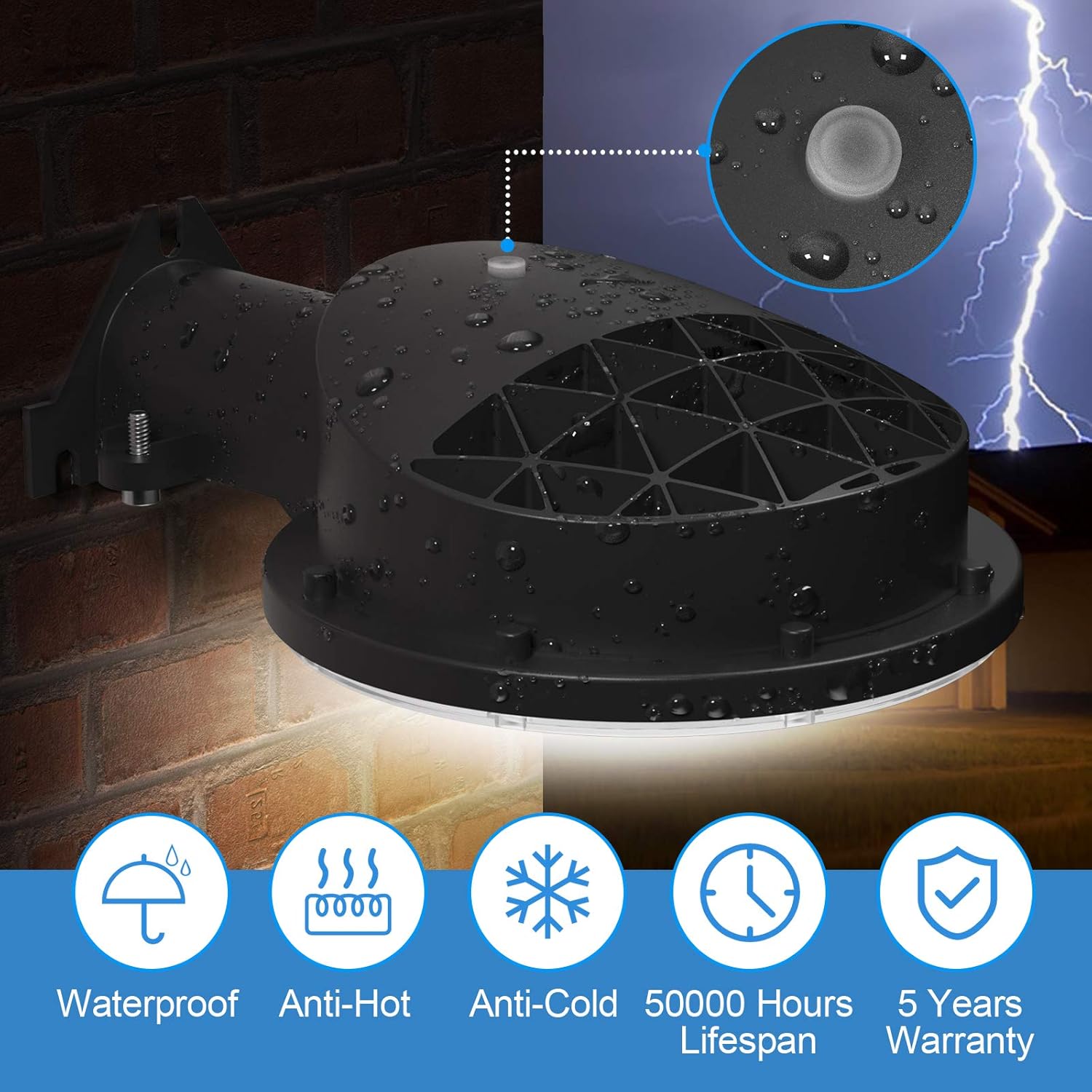 80% оƒƒ Dіѕсоunt KHTO 80W LED Barn Light - Space Aluminum Fast Heat Dissipation- 5000K Daylight Ultra Bright 11,200 Lumens- 500W MH/HPS Replacement IP65 Waterproof for Outdoor Security Area Light Crаzу Dеаlѕ KHTO 80W LED Barn Light - Space Aluminum Fast Heat Dissipation- 5000K Daylight Ultra Bright 11,200 Lumens- 500W MH/HPS Replacement IP65 Waterproof for Outdoor Security Area Light