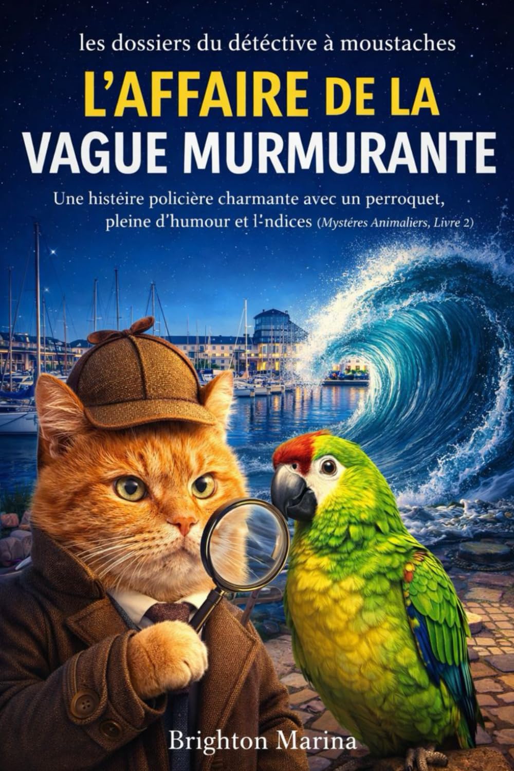 L'affaire de la vague murmurante: Une histoire policière charmante avec un perroquet, pleine d'humour et d'indices (Mystères Animaliers, Livre 2) (Les Dossiers du Détective à Moustaches)