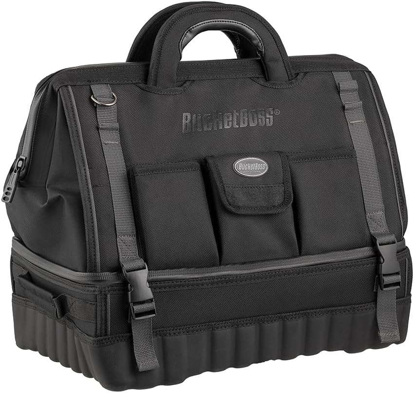 Bucket Boss - Pro Drop-Bottom Tool Bag, Tool Bags - Professional Series (68018) , Black