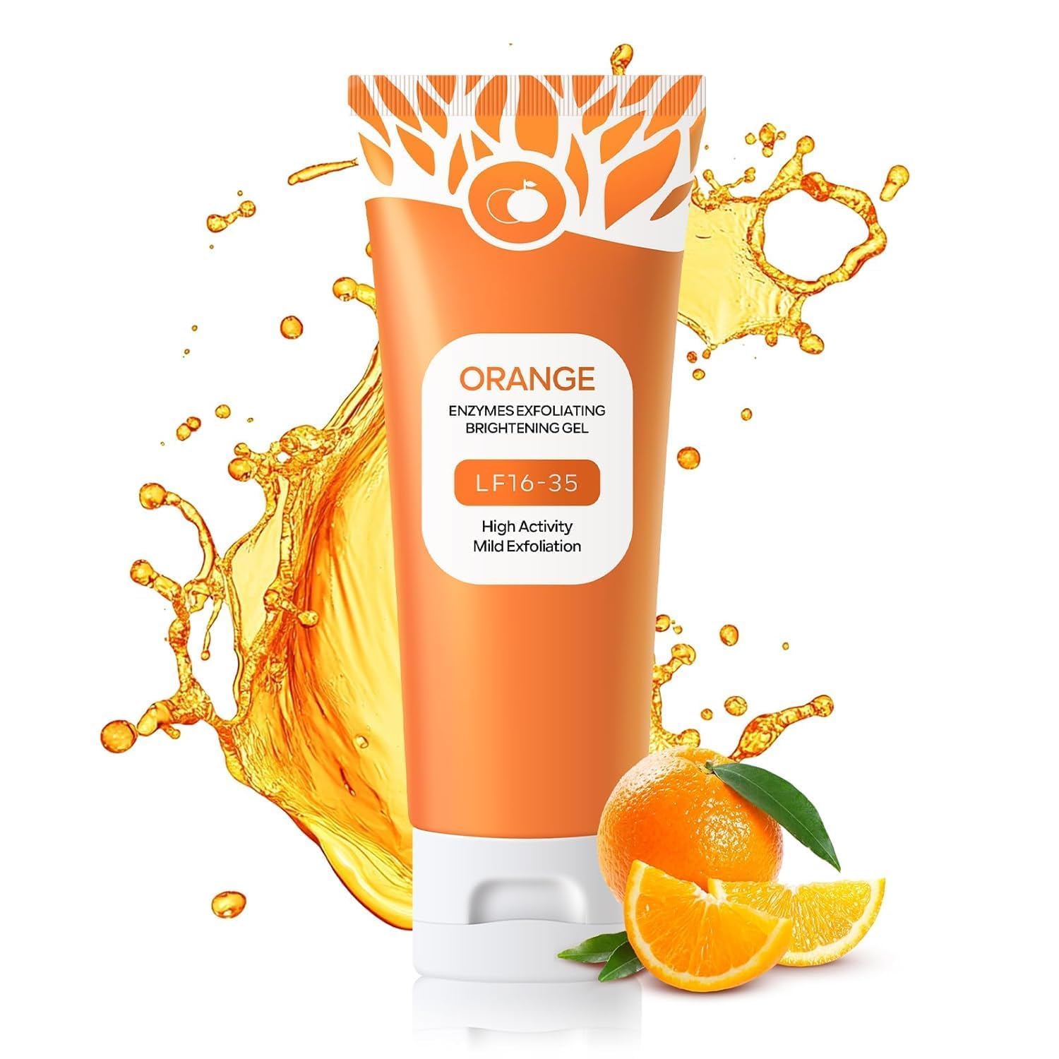 Orange Enzyme Exfoliating Gel for Face & Body, Vitamin C Dead Skin Remover with Moisturizing Care, Brightening Facial Scrub for Pore Cleansing and Smooth-Looking Skin, All Skin Types-image-13