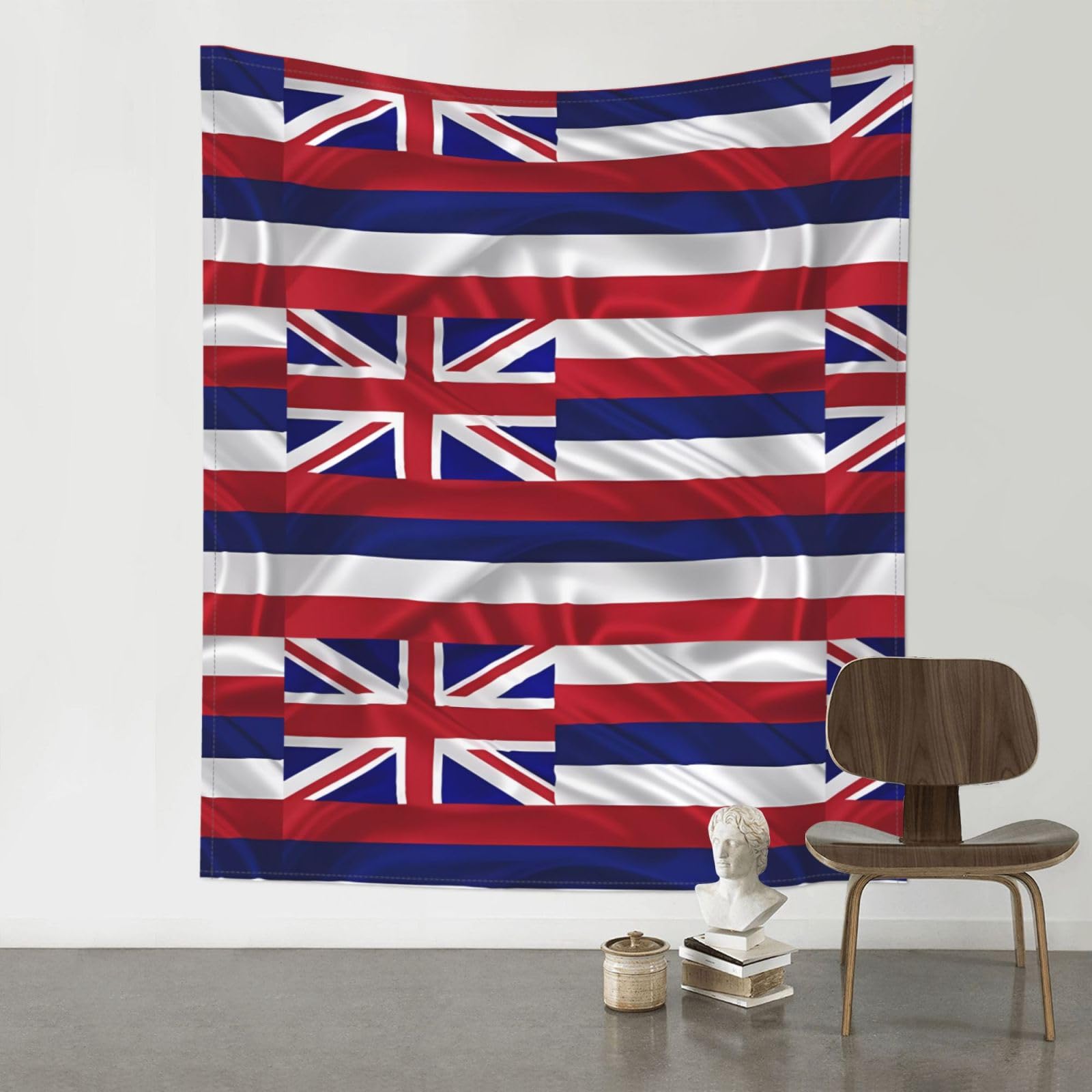 YYHWHJDE Flag of Hawaii American Prints Wall Tapestry 60x51in - High-Grade Polyester Throw for Dorm Room Decor, Beach Blankets & Home Accent
