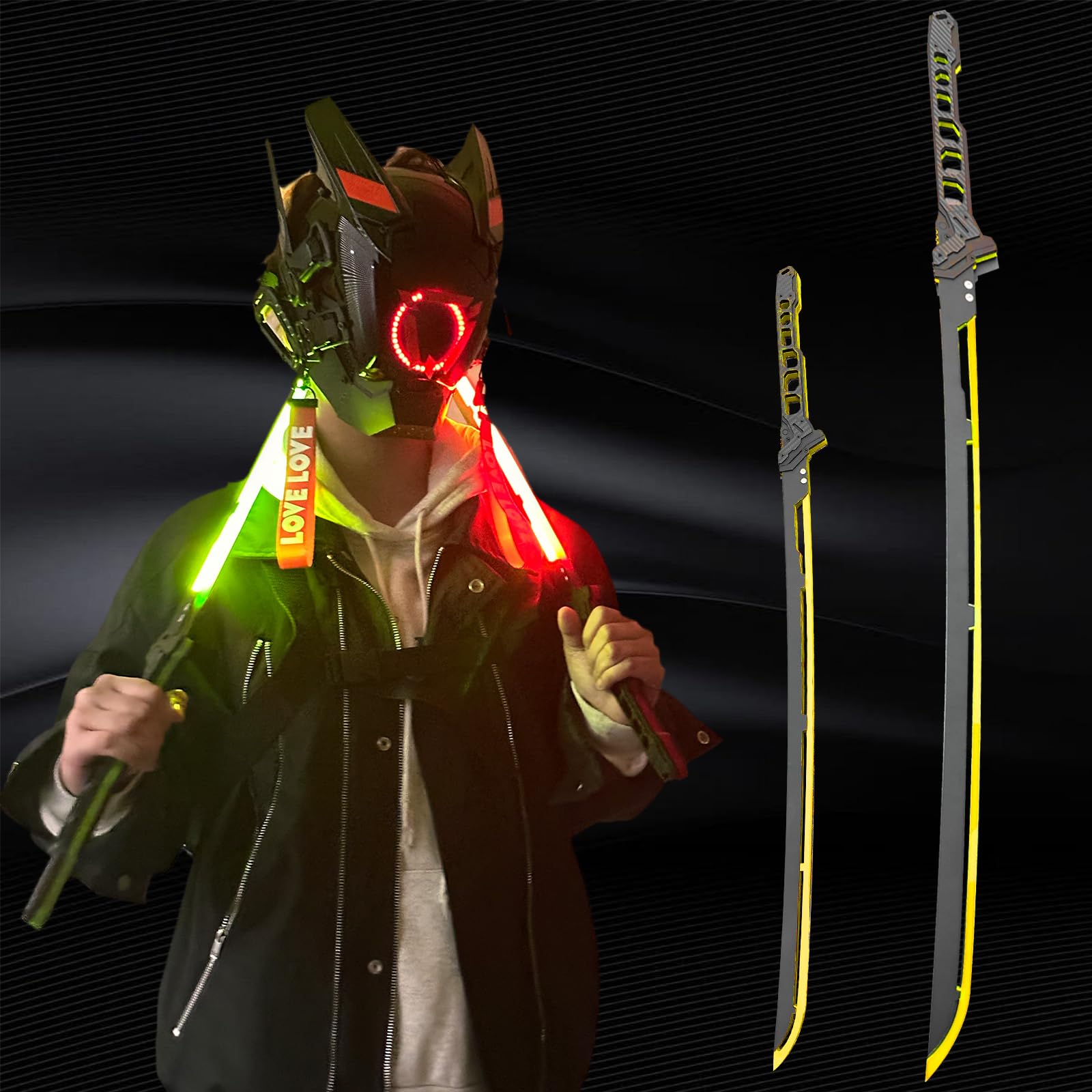 Amazon.co.jp: サイバーパンク コスプレ 武器 LED サイバー 武器 発光