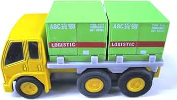 チョロQ 店頭販促用　ケース　コンテナトレーラー　セット　非売品　アダプター付き Amazon | チョロQ 建設隊2 大型コンテナトラック 黄 | プラモデル 通販