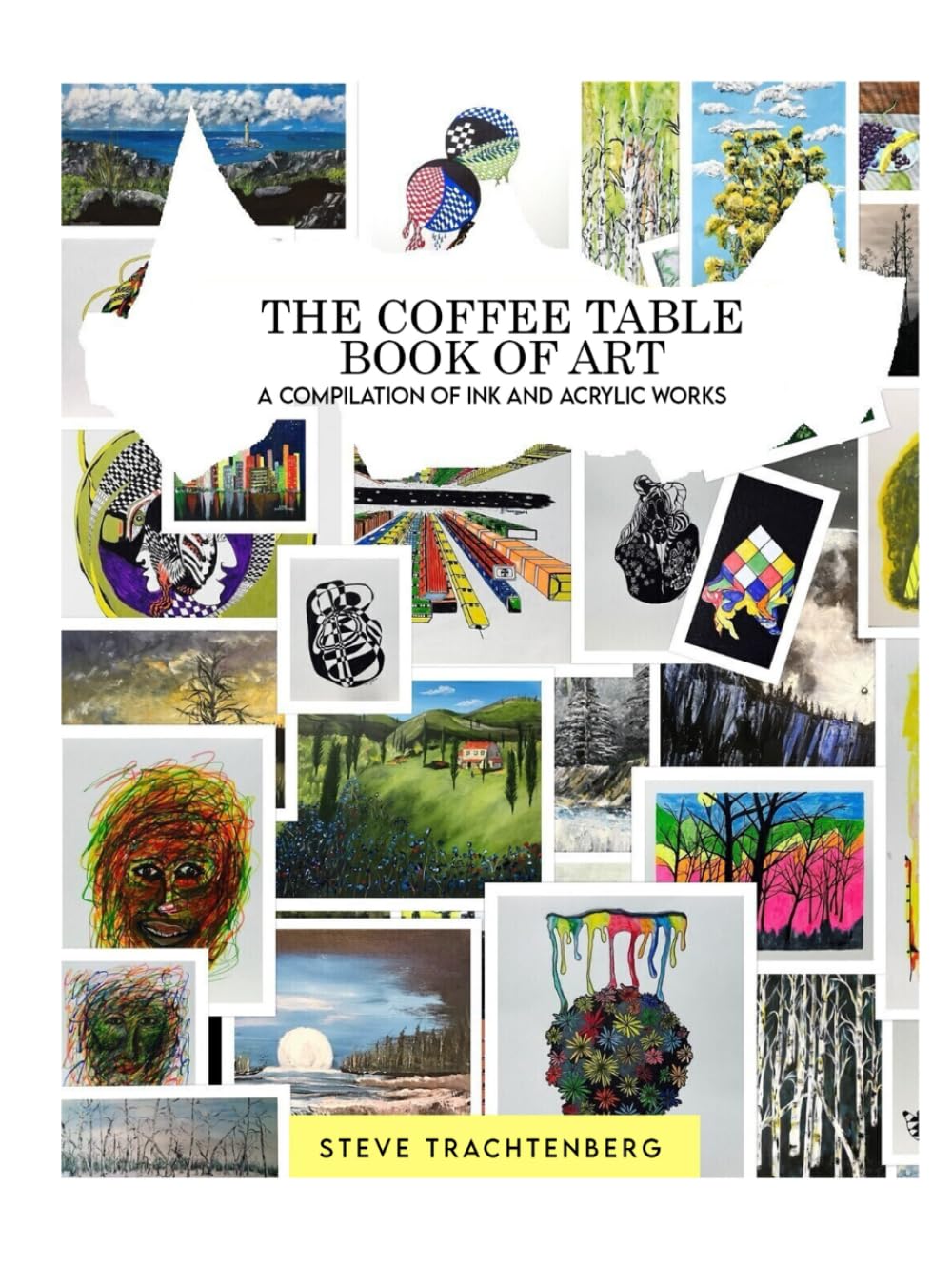 Livre d'art d'encre et acrylique grand format édition de prestige