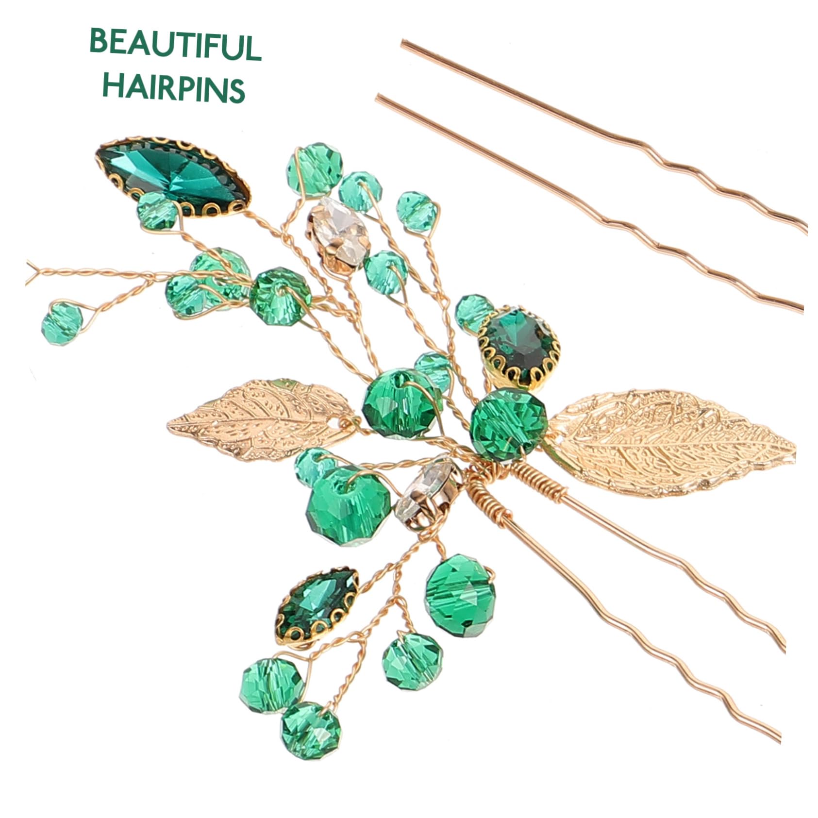 Ipetboom 12piezas Horquillas De Cristal Para Novias Accesorios De Boda Elegantes De Diseño Chic Brillo Para Momentos Inolvidables