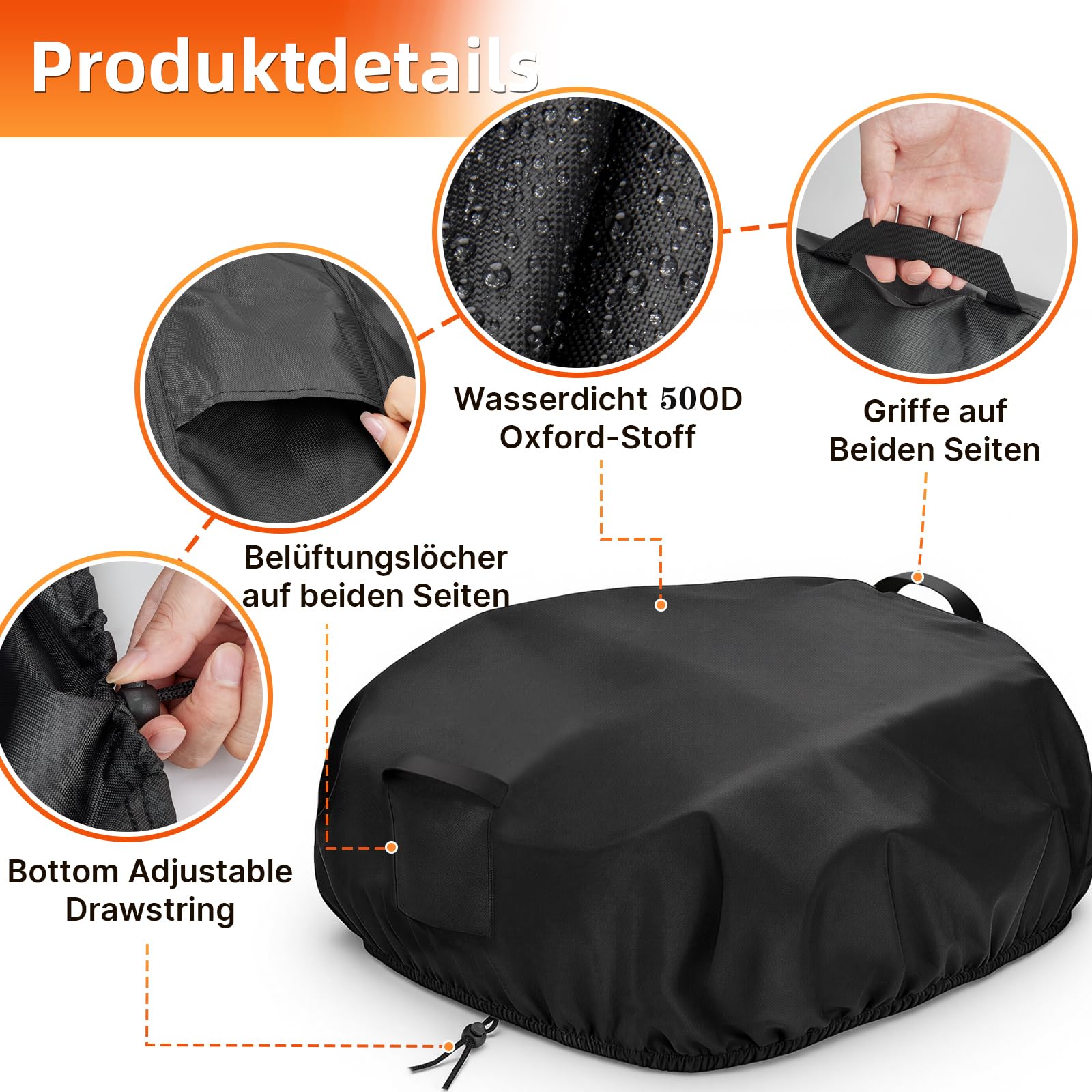 Fenghome Couvercle pour robot tondeuse (pour robot tondeuse Worx M800 WR308E Landroid Vision Cloud) — vue 3