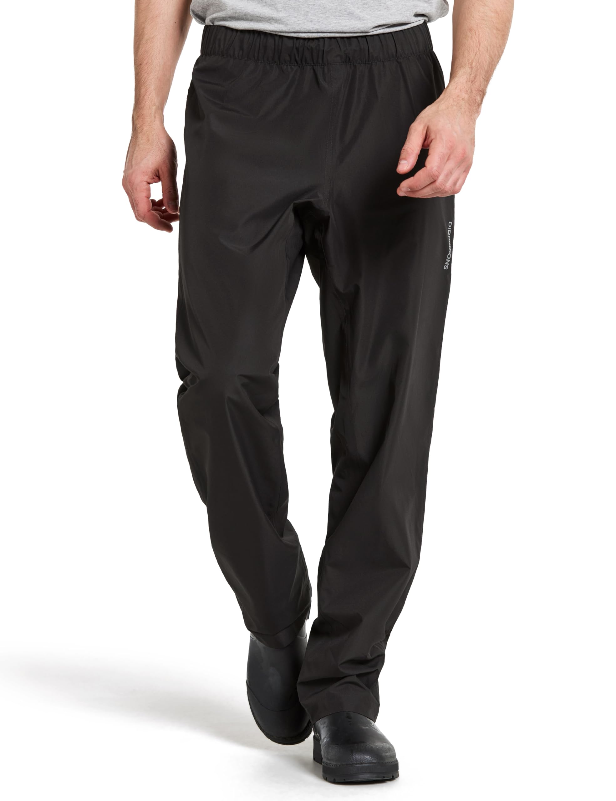 Didriksons Nordic Men's Waterproof Lightweight Overtrousers - Black